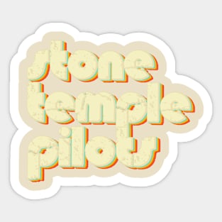 vintage color stone temple pilots Sticker